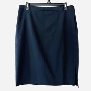 Clearance🎉Banana Republic Black Wool Blend Pencil Skirt Tall Fully Lined 16